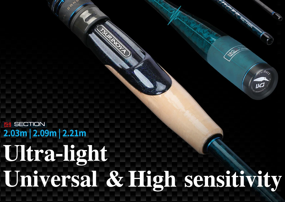 TSURINOYA Expedition Fishing Collapsible Rod RANGER 2.03m 2.09m 2.21m L ML Fast Action FUJI Guide Portable Spinning Casting Rod TSURINOYA Expedition Fishing Collapsible Rod RANGER 2.03m 2.09m 2.21m L ML Fast Action FUJI Guide Portable Spinning Casting Rod