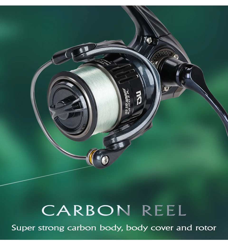 TSURINOYA Ultra-light 155g Bait Finesse Spinning Fishing Reel RANGER 800 1000S Carbon Shallow Spool Trout Ajing Fishing Wheel