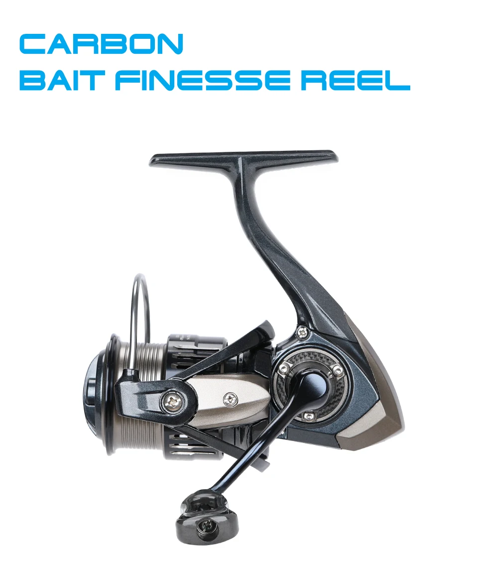 TSURINOYA Ultra-light 155g Bait Finesse Spinning Fishing Reel RANGER 800 1000S Carbon Shallow Spool Trout Ajing Fishing Wheel