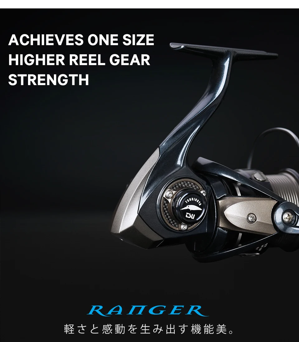 TSURINOYA Ultra-light 155g Bait Finesse Spinning Fishing Reel RANGER 800 1000S Carbon Shallow Spool Trout Ajing Fishing Wheel