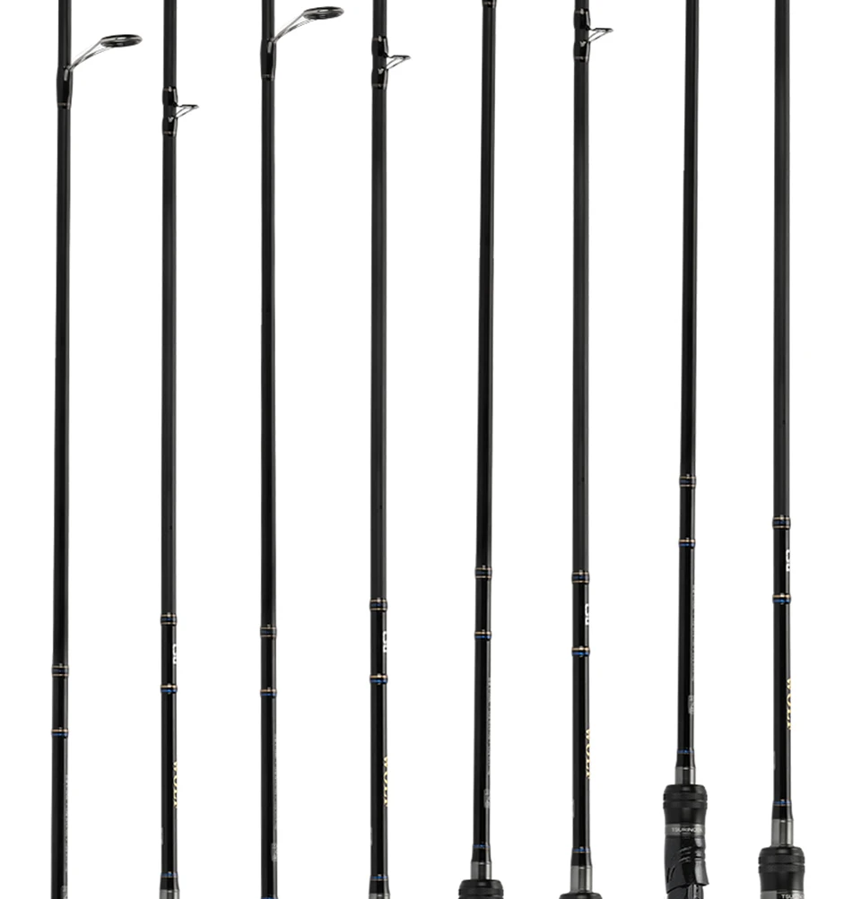 TSURINOYA BaitCasting Spinning Fishing Rod WOLF 1.98m 2.09m 2.2m 2.28m Medium Light FUJI Guide Long Casting Bass Carbon Lure Rod
