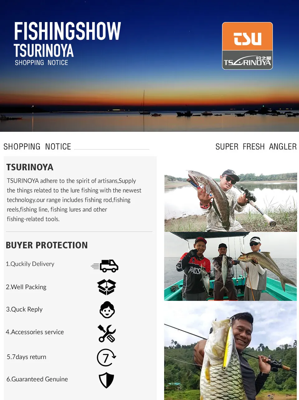 TSURINOYA BaitCasting Spinning Fishing Rod WOLF 1.98m 2.09m 2.2m 2.28m Medium Light FUJI Guide Long Casting Bass Carbon Lure Rod