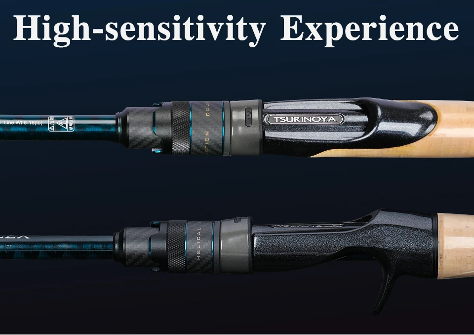 TSURINOYA Bass Fishing Rod PROFLEX Ⅲ 1.95m 2.01m 2.10m 2.21m ML M L FUJI Guide Ultralight High Sensitivity Spinning Casting Rod