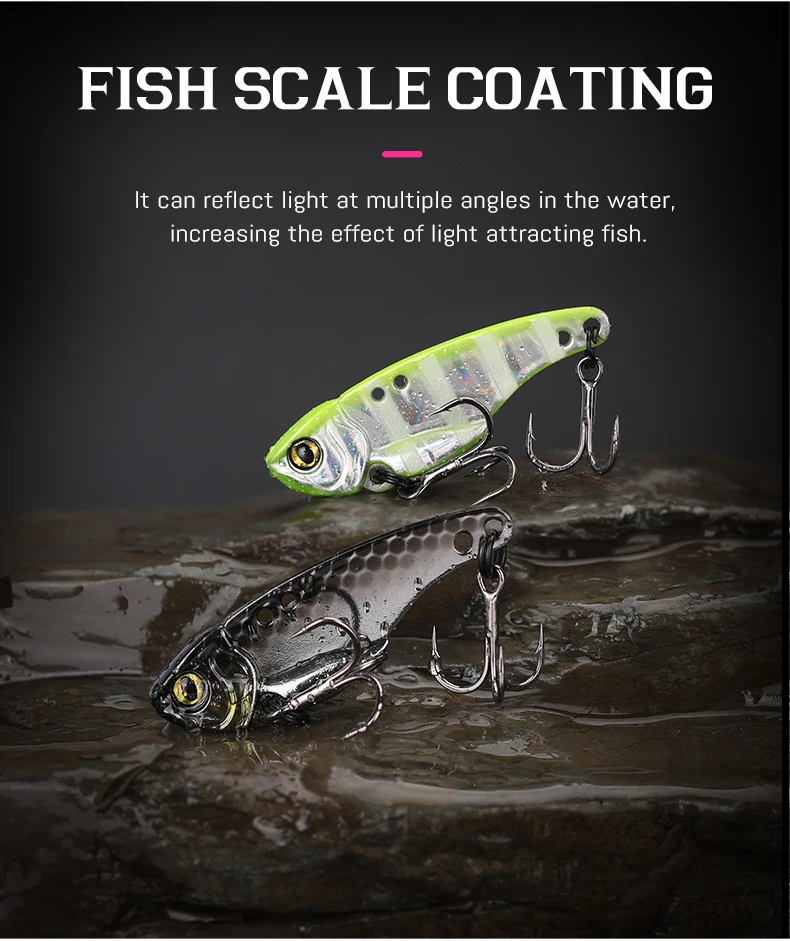 TSURINOYA Fishing Hard Lure Metal VIB ARES-A 5g 7g 10g 15g Treble Hook Double Hole Low Center Of Gravity Artificial Bait TSURINOYA Fishing Hard Lure Metal VIB ARES-A 5g 7g 10g 15g Treble Hook Double Hole Low Center Of Gravity Artificial Bait
