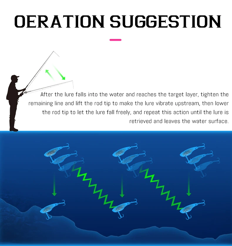 TSURINOYA Fishing Hard Lure Metal VIB ARES-A 5g 7g 10g 15g Treble Hook Double Hole Low Center Of Gravity Artificial Bait TSURINOYA Fishing Hard Lure Metal VIB ARES-A 5g 7g 10g 15g Treble Hook Double Hole Low Center Of Gravity Artificial Bait