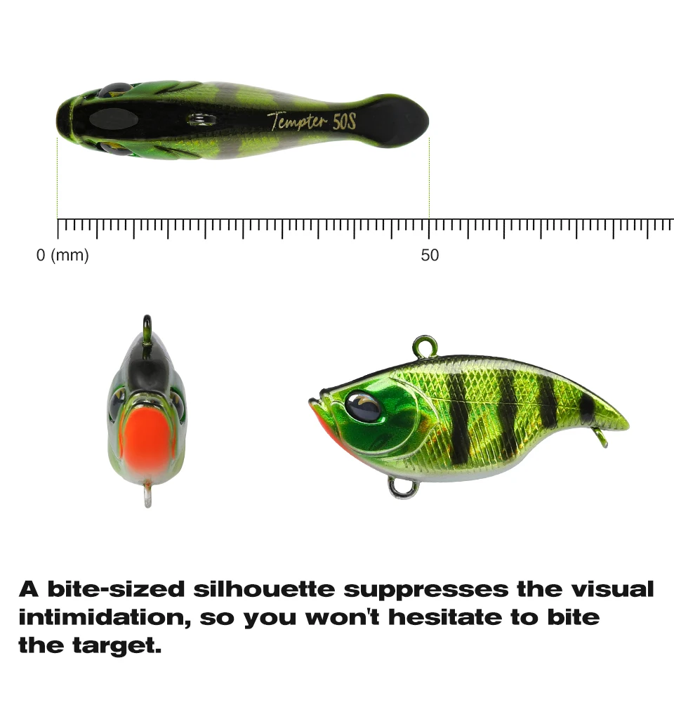 TSURINOYA 50S Vibration Fishing Lure Suit 5pcs 50mm 12.5g TEMPTER Winter Fishing VIB Hard Bait With Lure Box Lipless Tackle Kit
