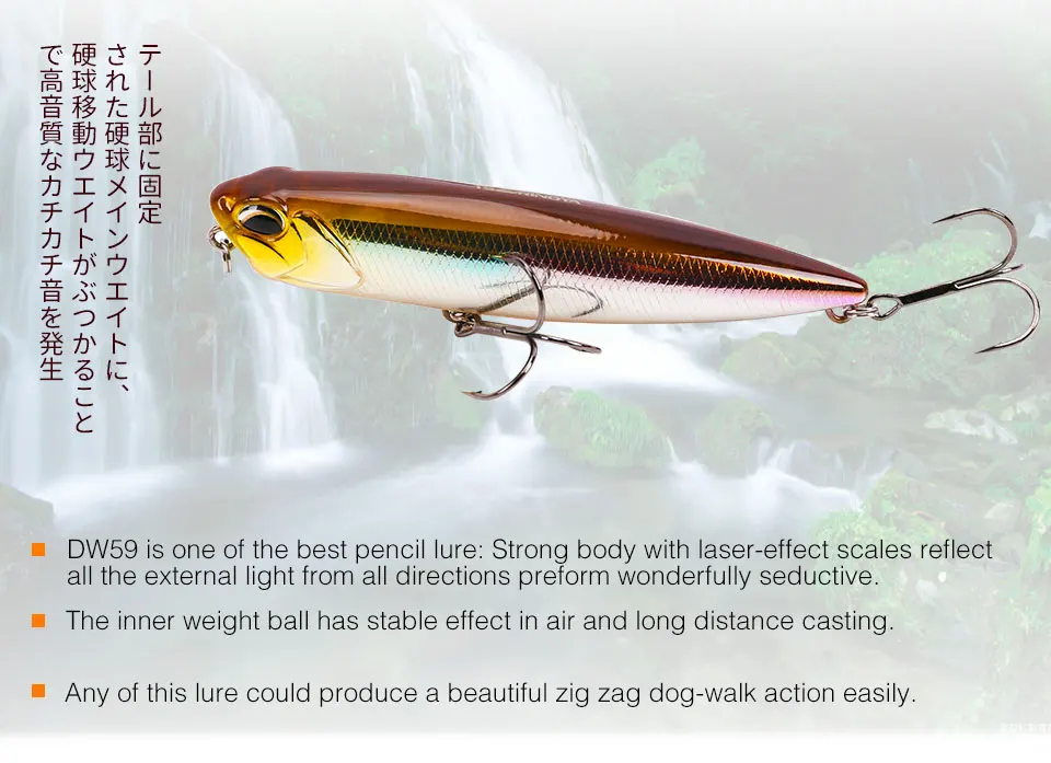 TSURINOYA 3pcs Floating Pencil Lure Set DW59 85mm 10.5g Topwater MInnow Crank Hard Bait Bass Snakehead Articial Wobblers Peche