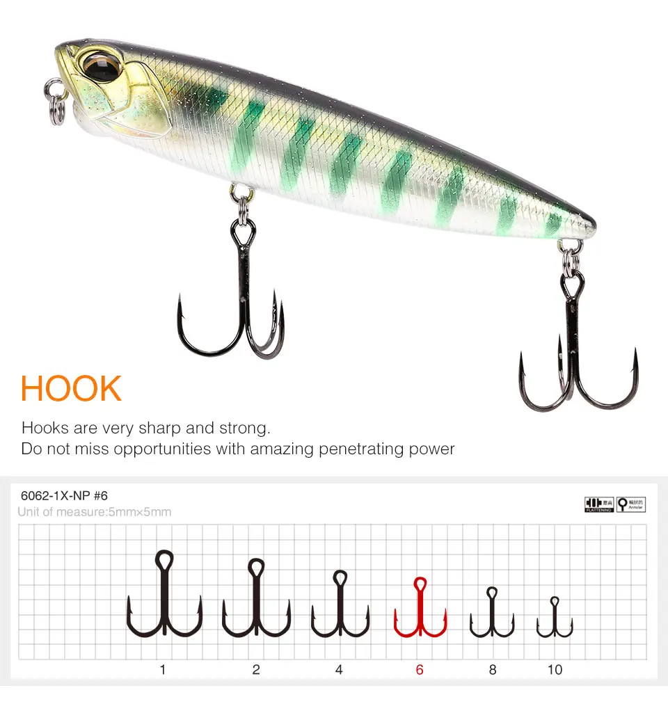 TSURINOYA 3pcs Floating Pencil Lure Set DW59 85mm 10.5g Topwater MInnow Crank Hard Bait Bass Snakehead Articial Wobblers Peche