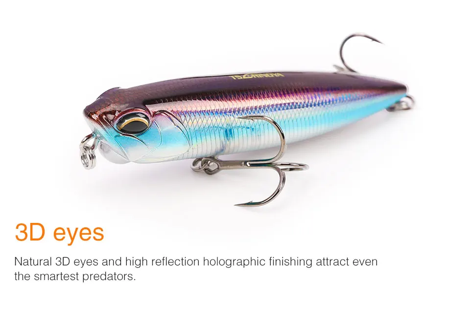 TSURINOYA 3pcs Floating Pencil Lure Set DW59 85mm 10.5g Topwater MInnow Crank Hard Bait Bass Snakehead Articial Wobblers Peche