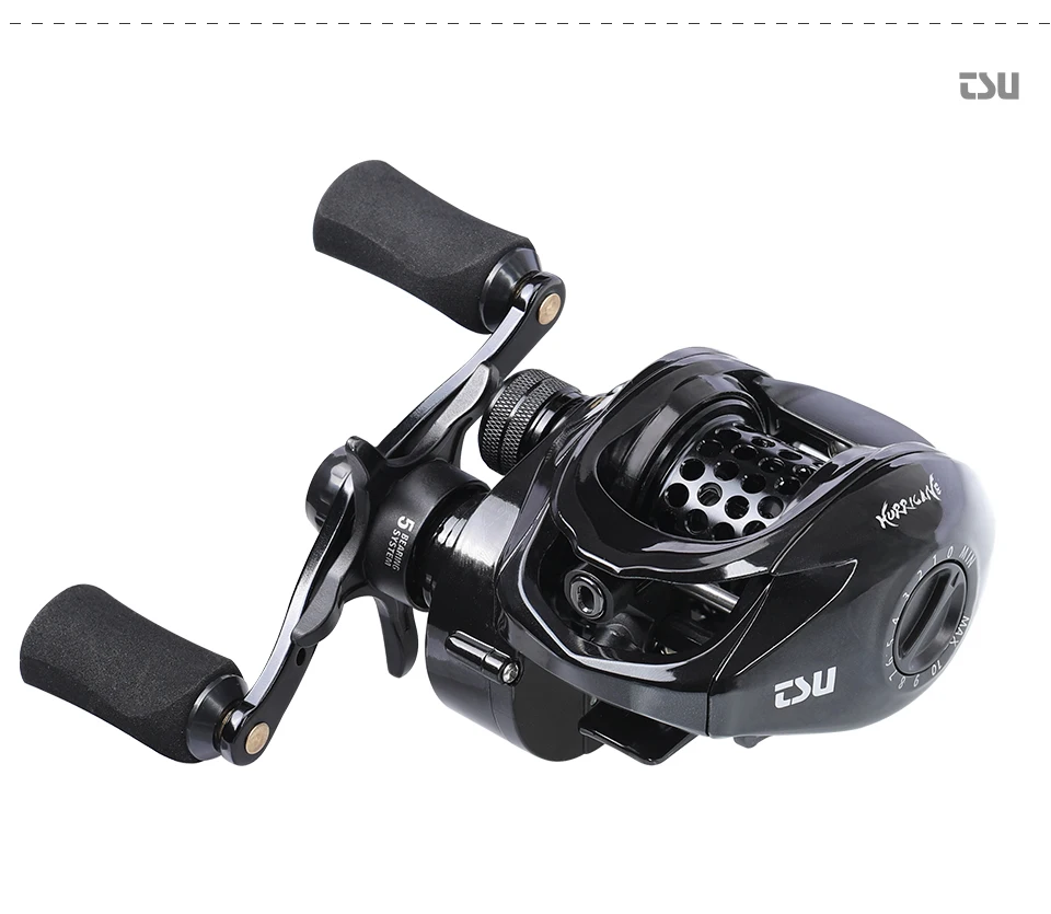 TSURINOYA Ultra-light Baitcasting Fishing Reel Hurricane 50/150 Brass Gear Versatile 6.6:1 Ultra-smooth High Strength Reel