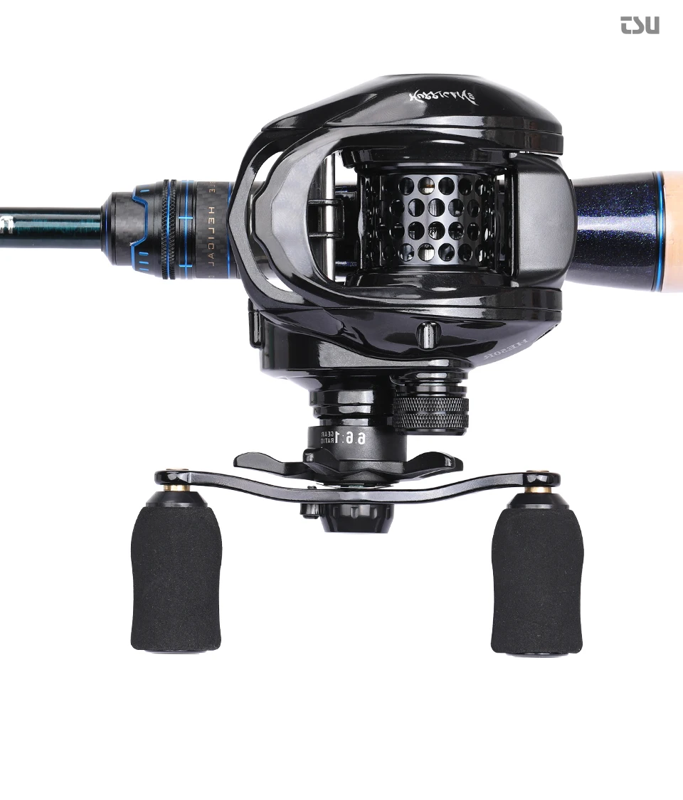 TSURINOYA Ultra-light Baitcasting Fishing Reel Hurricane 50/150 Brass Gear Versatile 6.6:1 Ultra-smooth High Strength Reel