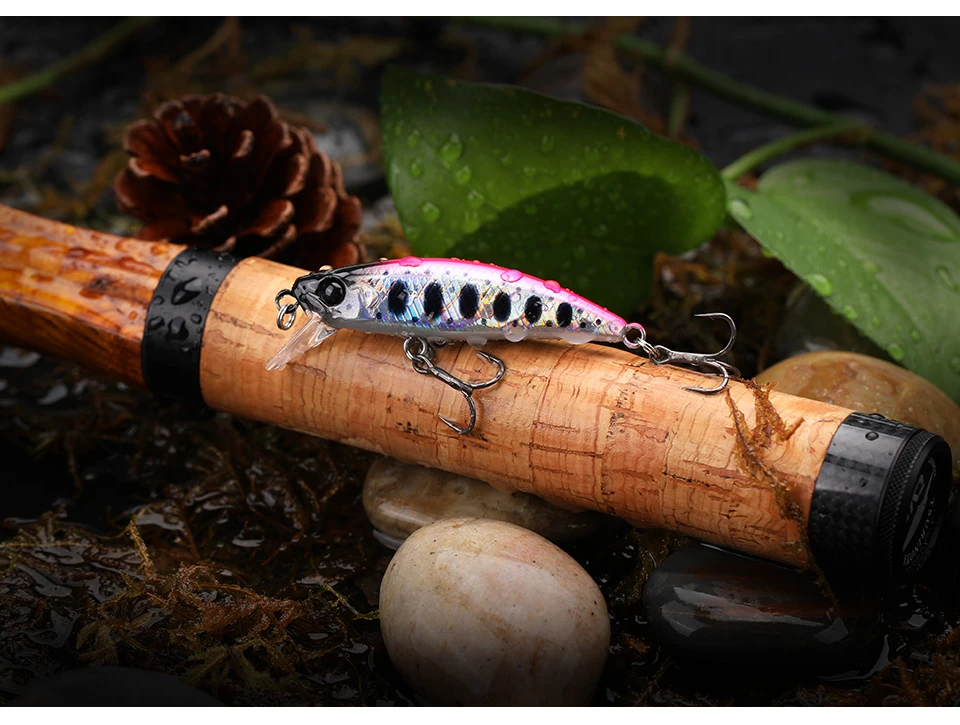 TSURINOYA Intruder 51S Set Sinking Minnow 5pcs With Lure Box 46mm 5g Stream Lake Hard Bait For Trout Ajing Bass Pike Fishing Kit