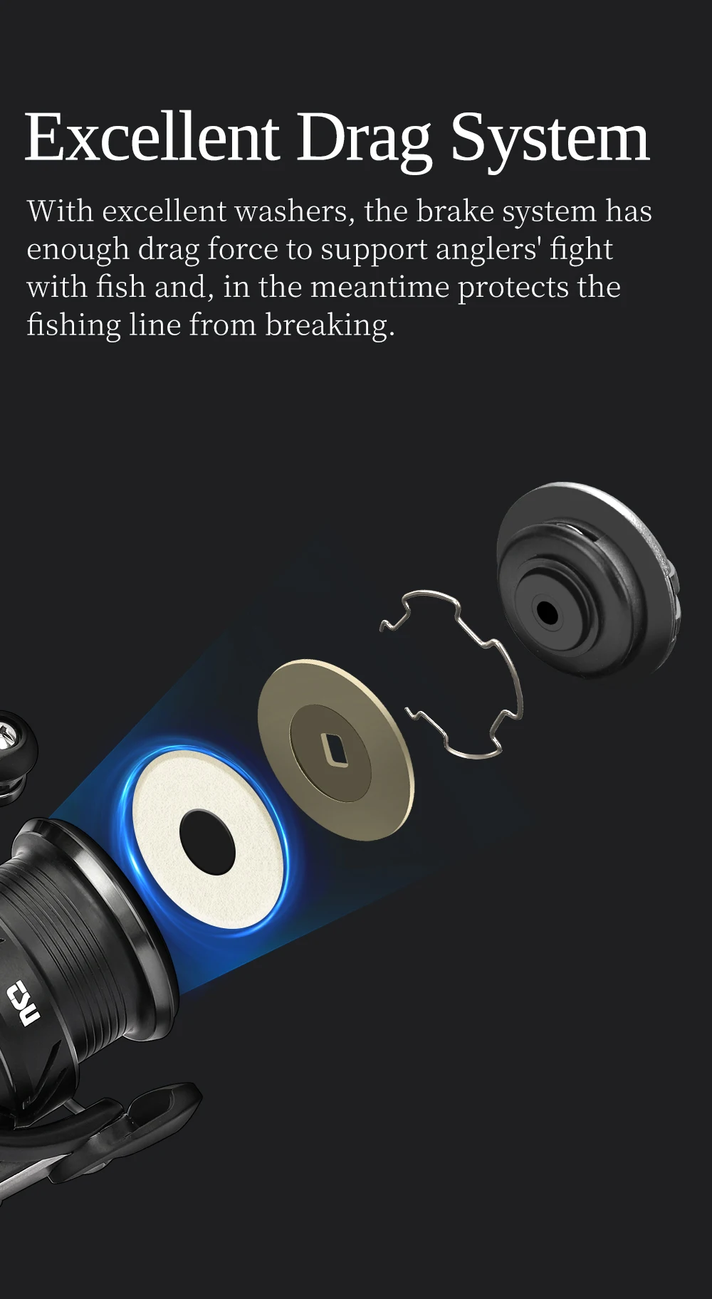 TSURINOYA FS PRO Spinning Fishing Reel FRANCIS 4-9kg Drag 165g Shallow Spool 5.2:1 9+1 bearings Versatile Long Cast Bass