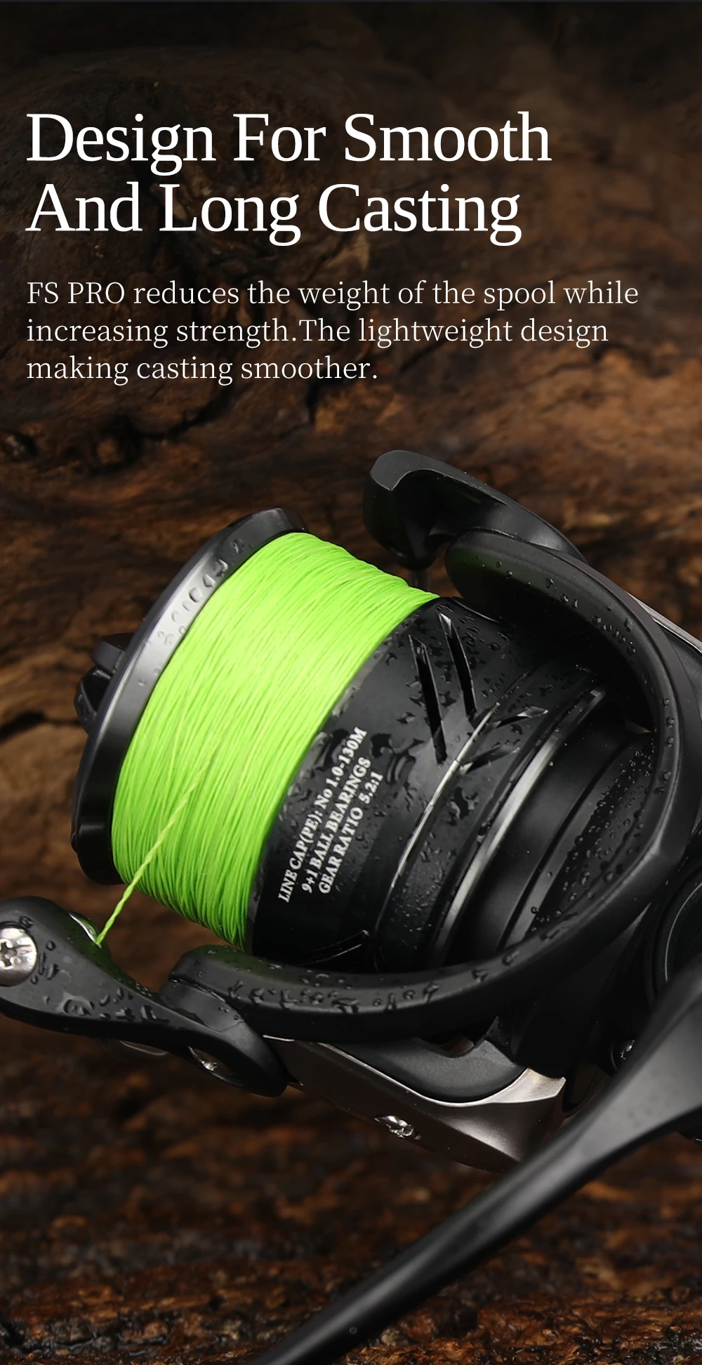 TSURINOYA FS PRO Spinning Fishing Reel FRANCIS 4-9kg Drag 165g Shallow Spool 5.2:1 9+1 bearings Versatile Long Cast Bass