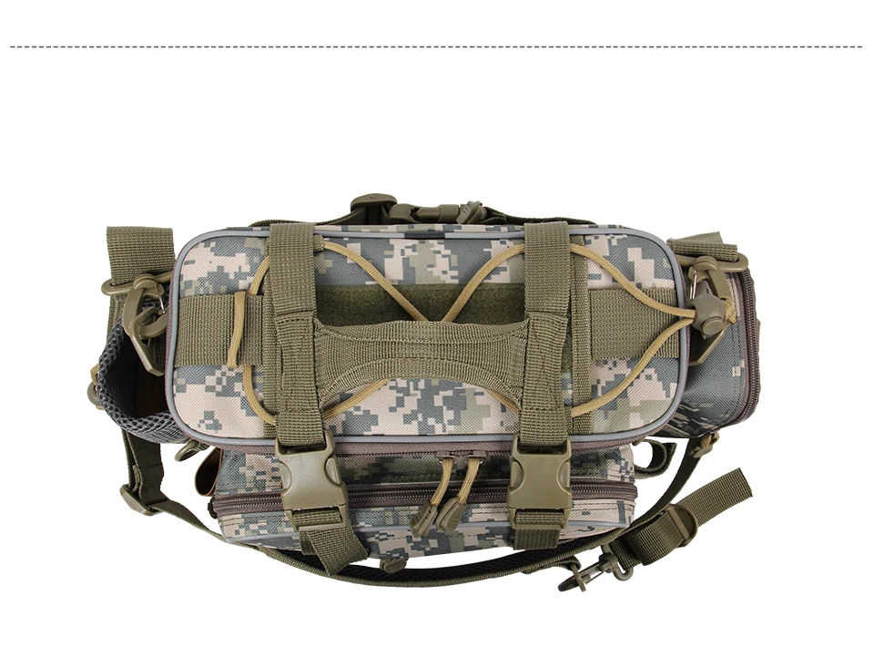 TSURINOYA Multifunction Fishing Bag Y7 19*15*40cm High Capacity  Fishing Tackle Lure Bag Shoulder Bag Canvas Waist Bag