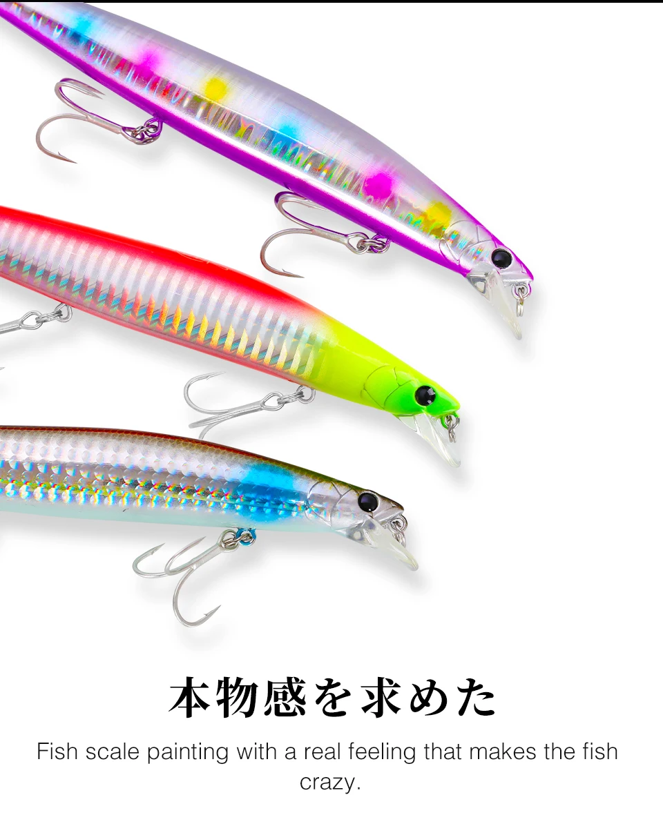 TSURINOYA Stinger 140S Fishing Lure Sinking Minnow DW92 140mm 26g Saltwater Seabass Ultra Long Casting Large Hard Baits Jerkbait TSURINOYA Stinger 140S Fishing Lure Sinking Minnow DW92 140mm 26g Saltwater Seabass Ultra Long Casting Large Hard Baits Jerkbait