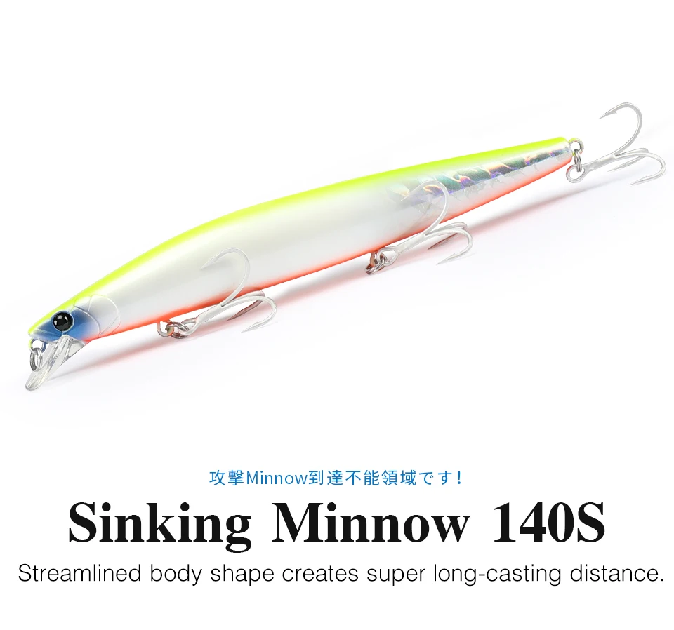 TSURINOYA Stinger 140S Fishing Lure Sinking Minnow DW92 140mm 26g Saltwater Seabass Ultra Long Casting Large Hard Baits Jerkbait TSURINOYA Stinger 140S Fishing Lure Sinking Minnow DW92 140mm 26g Saltwater Seabass Ultra Long Casting Large Hard Baits Jerkbait