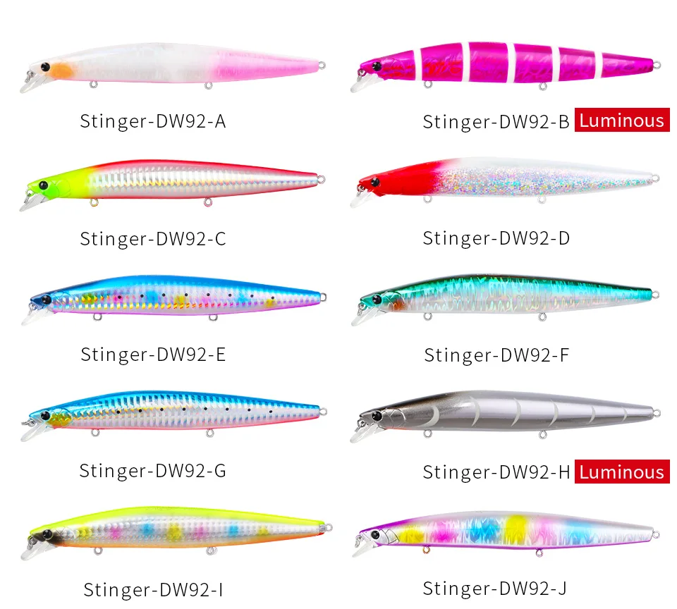 TSURINOYA Stinger 140S Fishing Lure Sinking Minnow DW92 140mm 26g Saltwater Seabass Ultra Long Casting Large Hard Baits Jerkbait TSURINOYA Stinger 140S Fishing Lure Sinking Minnow DW92 140mm 26g Saltwater Seabass Ultra Long Casting Large Hard Baits Jerkbait