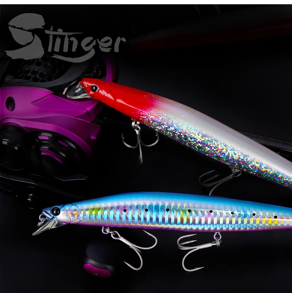 TSURINOYA Stinger 140S Fishing Lure Sinking Minnow DW92 140mm 26g Saltwater Seabass Ultra Long Casting Large Hard Baits Jerkbait TSURINOYA Stinger 140S Fishing Lure Sinking Minnow DW92 140mm 26g Saltwater Seabass Ultra Long Casting Large Hard Baits Jerkbait