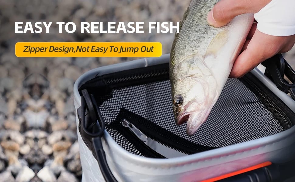 HANDING Foldable Fishing Bucket Multifunction Fishing Bucket Large Capacity Carry Camping Waterproof Outdoor Thickening EVA HANDING Foldable Fishing Bucket Multifunction Fishing Bucket Large Capacity Carry Camping Waterproof Outdoor Thickening EVA