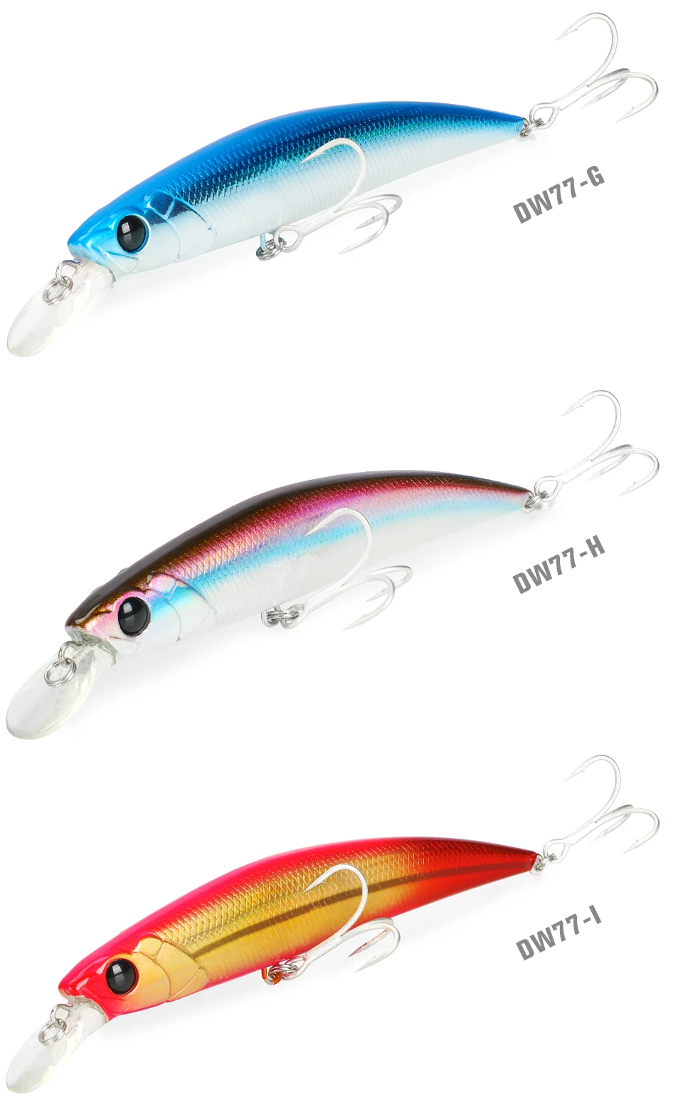TSURINOYA 110S Long Casting Sinking Minnow Saltwater Fishing Lure DW77 110mm 22g Large Trout Pike River Lake Hard Baits Jerkbait