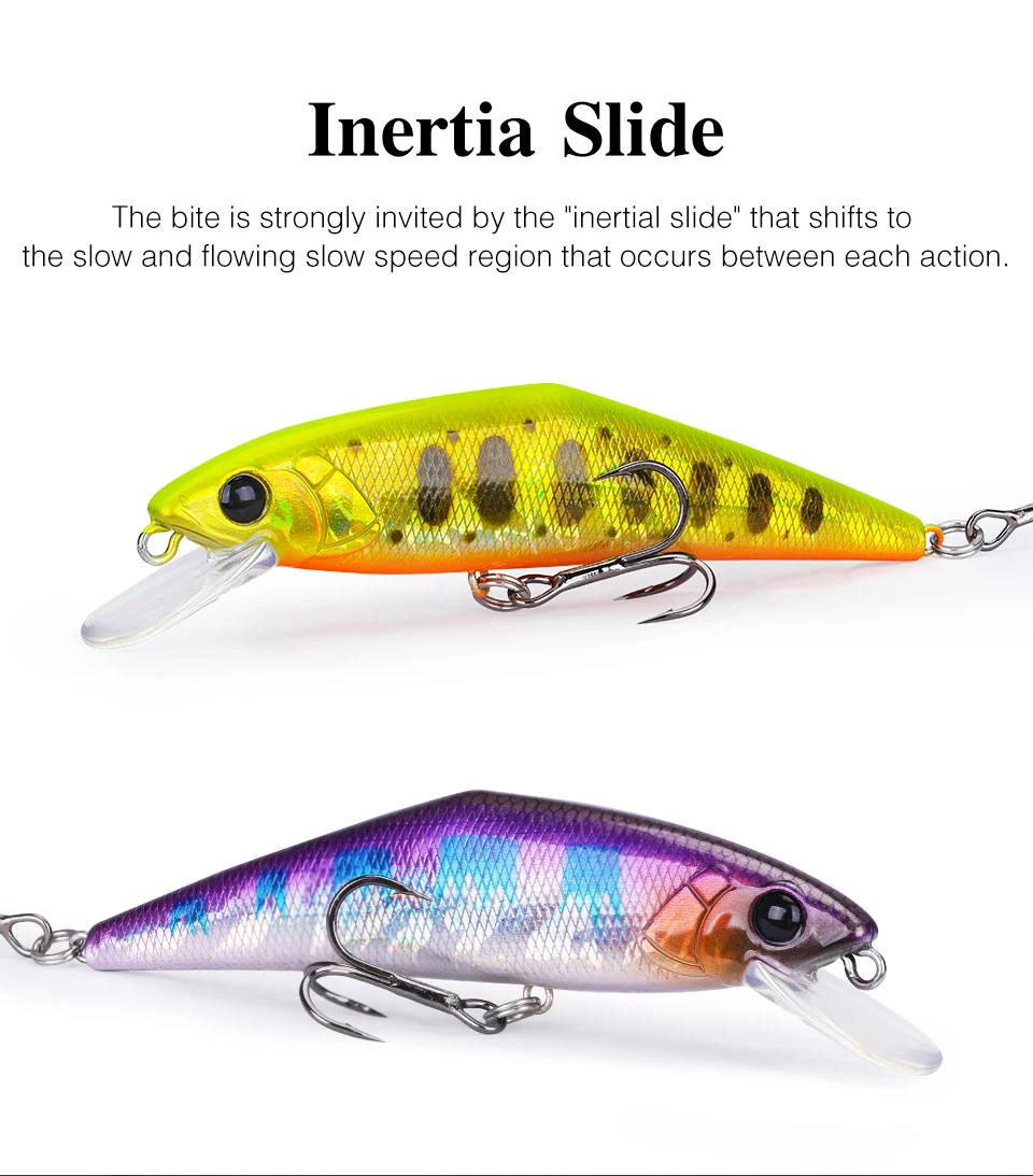 TSURINOYA 85S Slow Speed Minnow 85mm 14.7g DW99 Sinking Fishing Lure Trout Artificial Hard Bait Stream Perch Jerkbait Wobbler