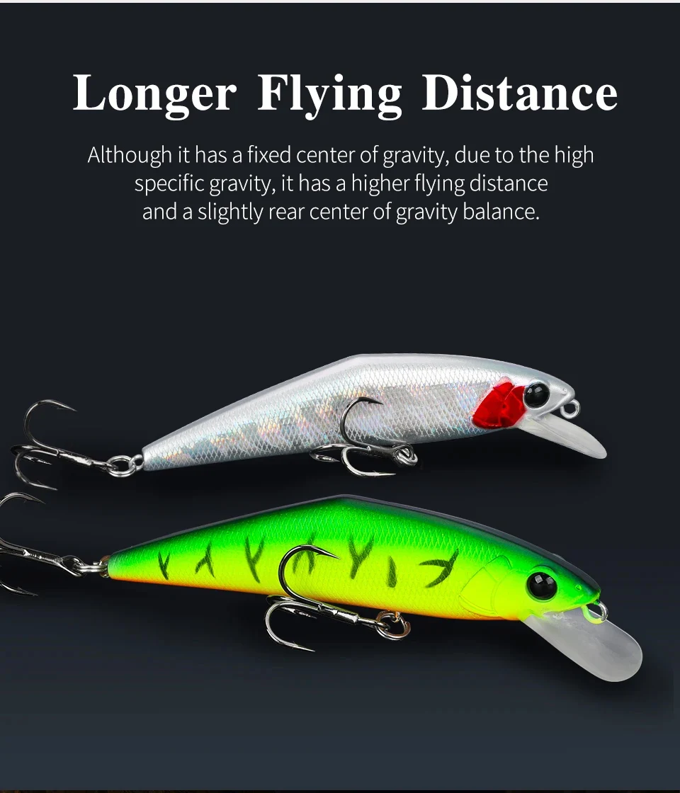 TSURINOYA 85S Slow Speed Minnow 85mm 14.7g DW99 Sinking Fishing Lure Trout Artificial Hard Bait Stream Perch Jerkbait Wobbler