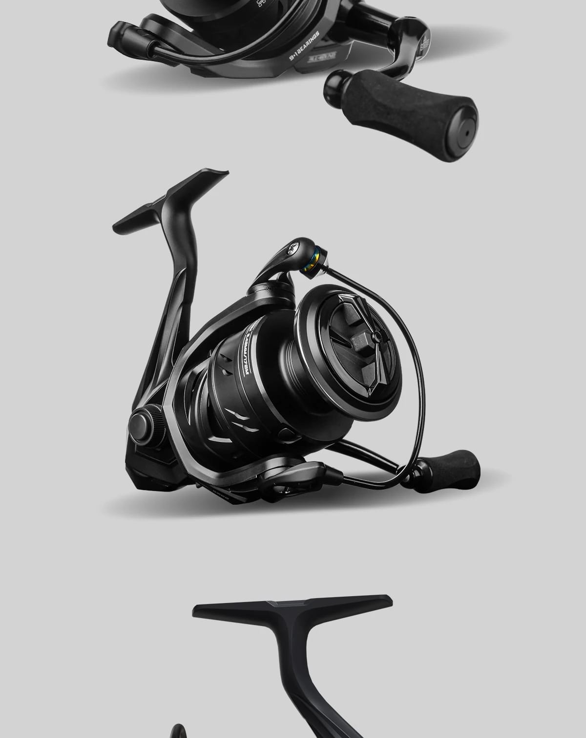 HANDING M1 Spinning Reel 12kg Max Drag Graphite Reel, 9 + 1 Ball Bearings, 5.2:1 Gear Ratio Fishing Reel for Perch Bass and Pike HANDING M1 Spinning Reel 12kg Max Drag Graphite Reel, 9 + 1 Ball Bearings, 5.2:1 Gear Ratio Fishing Reel for Perch Bass and Pike