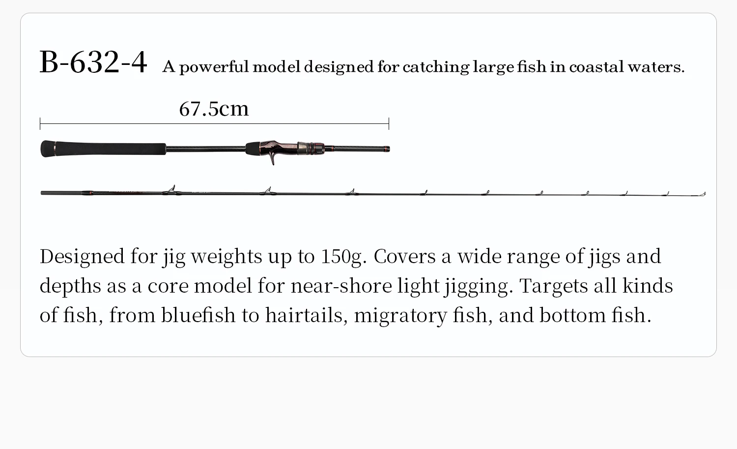 TSURINOYA Light Jigging Spinning Fishing Rod SWORDSMAN 1.9m Full Solid Carbon Blank Rod Max 300g High Strength Boat Slow Jigging