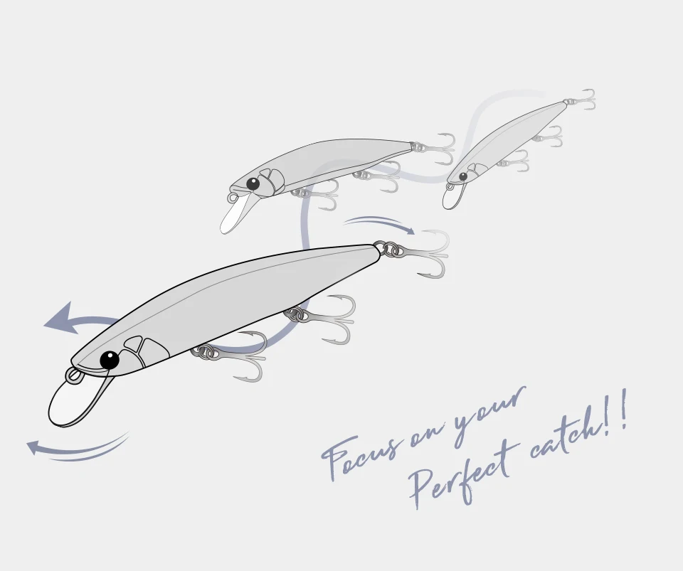 TSURINOYA Sinking Jerkbait Sea Fishing Lure IMP 115S 20g Set 6pcs Long Casting Minnow Seabass Artificial  River Fishing Tackle