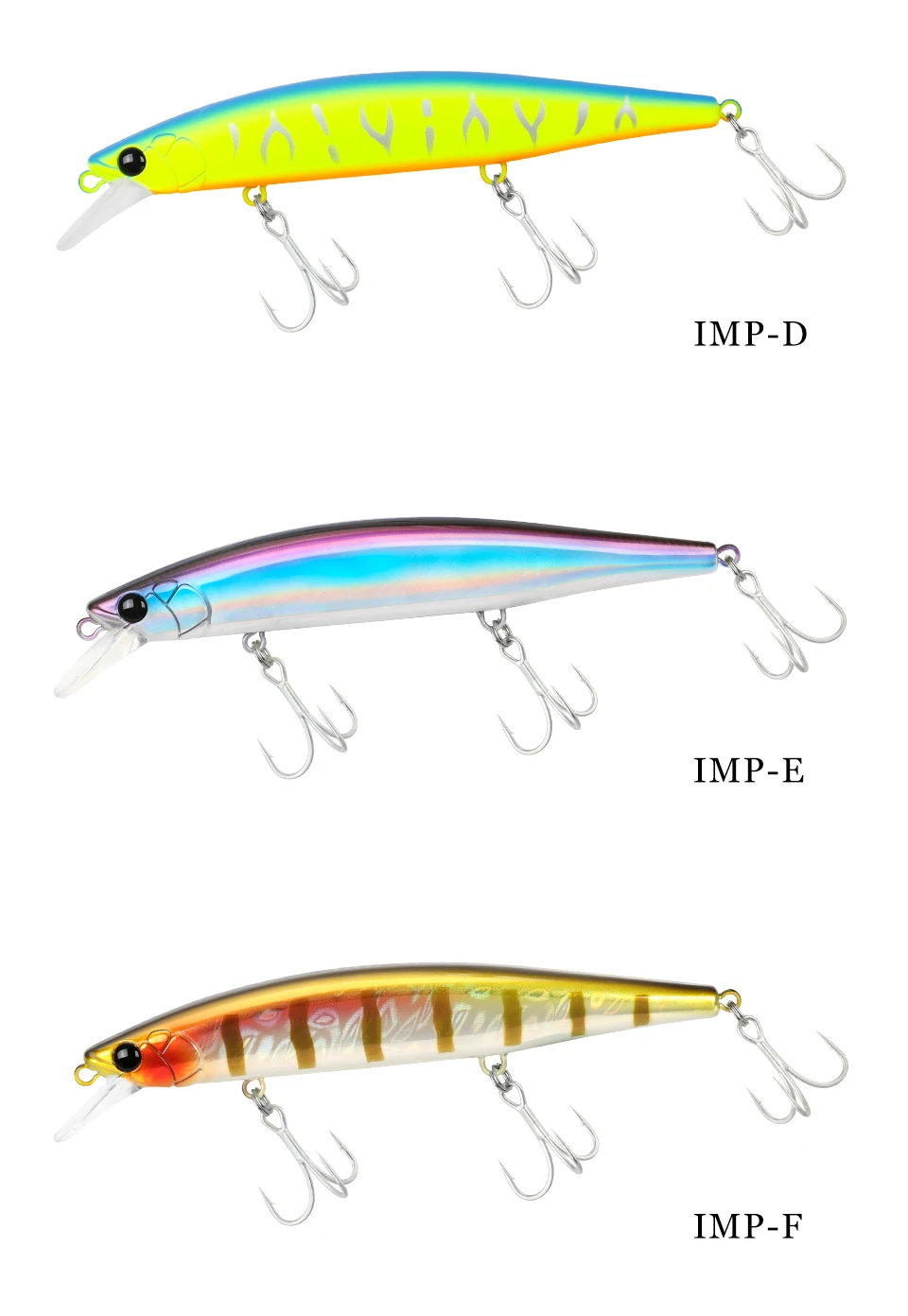 TSURINOYA Sinking Jerkbait Sea Fishing Lure IMP 115S 20g Set 6pcs Long Casting Minnow Seabass Artificial  River Fishing Tackle