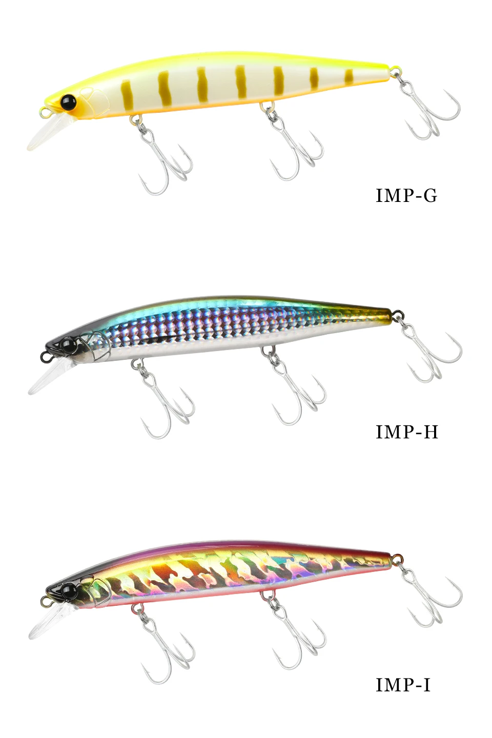 TSURINOYA Sinking Jerkbait Sea Fishing Lure IMP 115S 20g Set 6pcs Long Casting Minnow Seabass Artificial  River Fishing Tackle