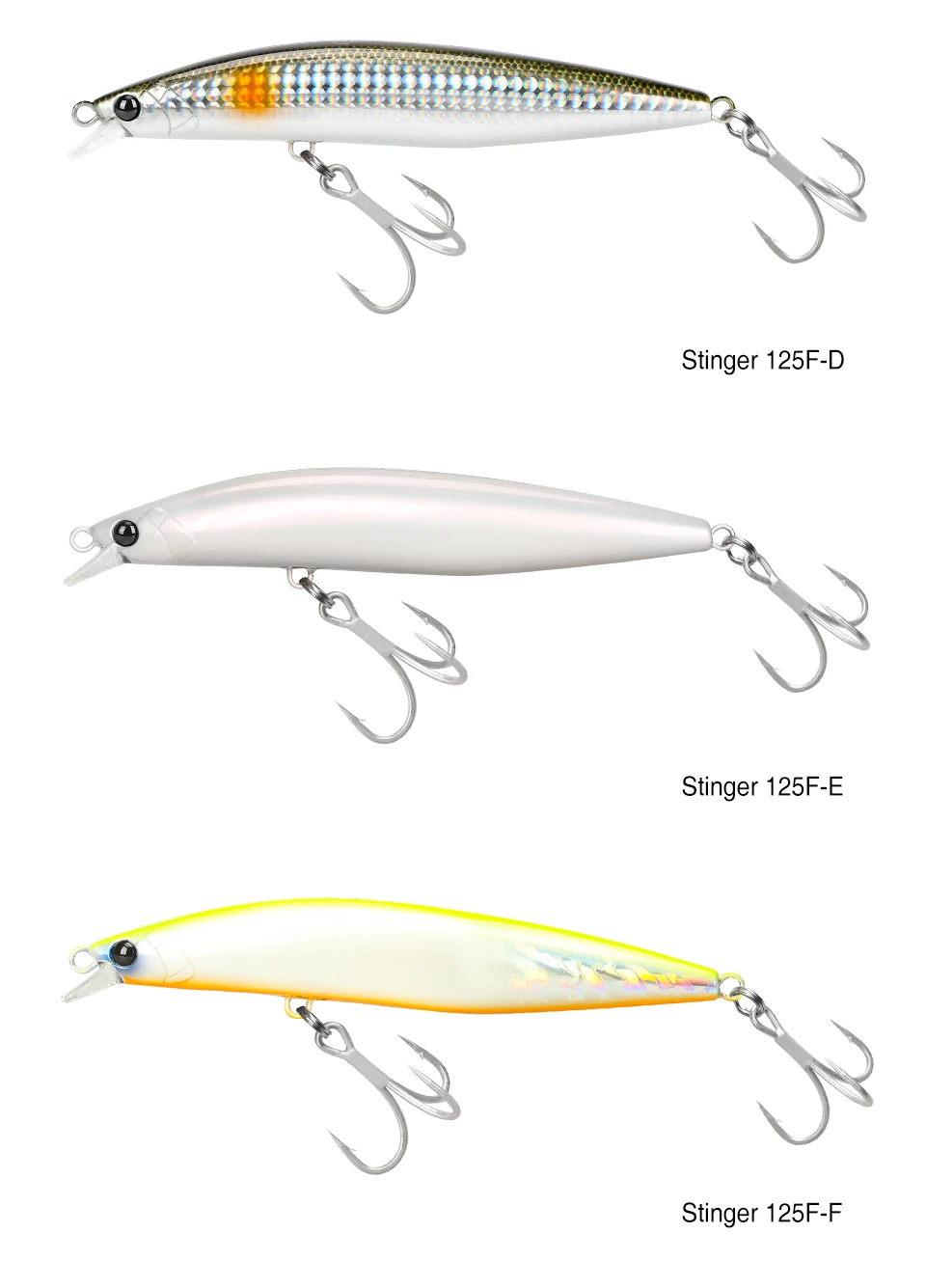 TSURINOYA 125mm 25g Floating Minnow Fishing Lure STINGER 125F Kit 6pcs 67m Long Casting Shore Fishing Large Seabass Blue Fish Lu