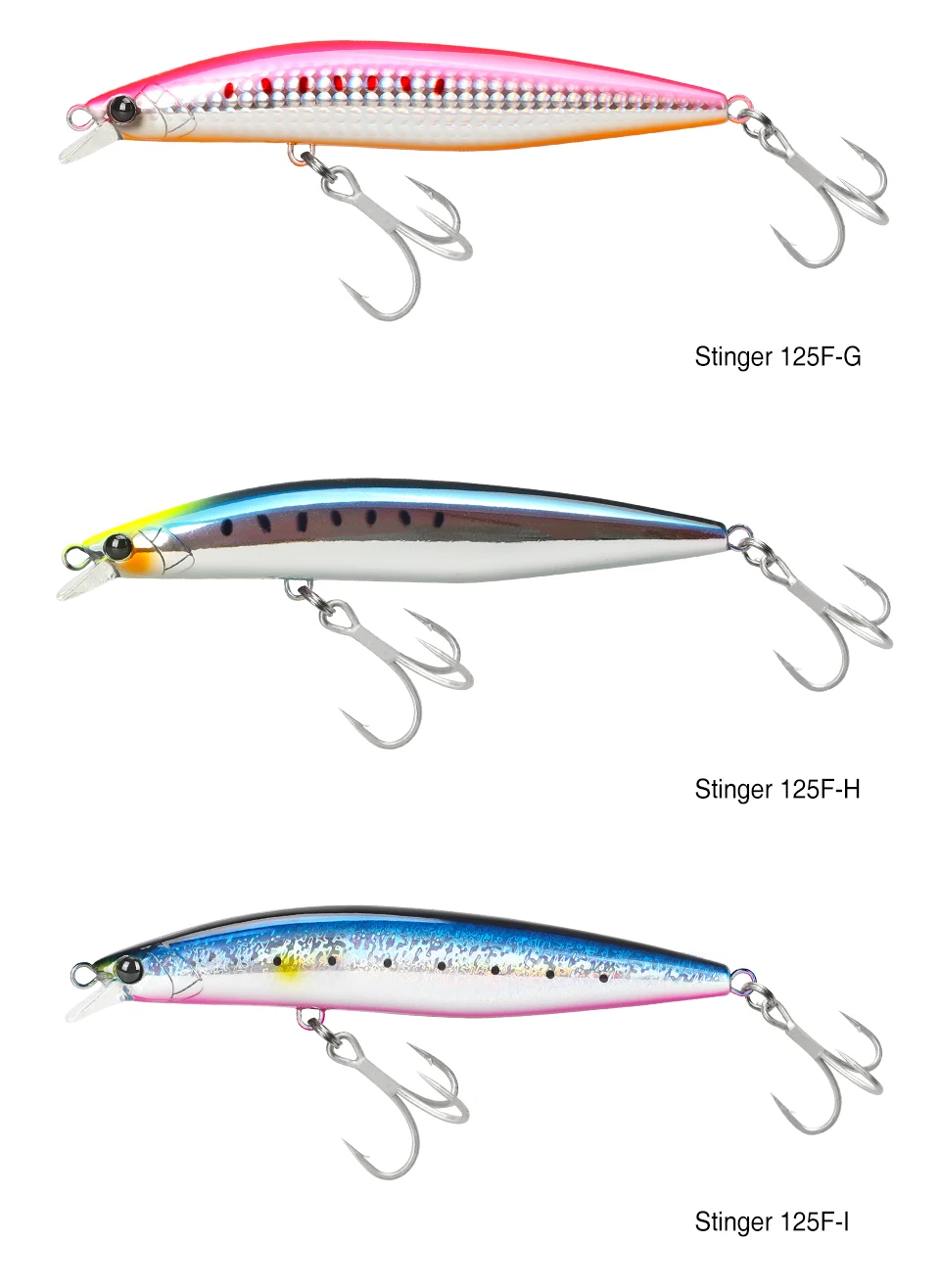 TSURINOYA 125mm 25g Floating Minnow Fishing Lure STINGER 125F Kit 6pcs 67m Long Casting Shore Fishing Large Seabass Blue Fish Lu