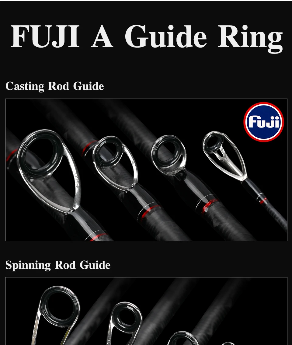 TSURINOYA Fishing Rod ELITE Ⅲ 1.95m 2.03m 2.09m 2.13m Medium Light FUJI Guide Accessories Casting Spinning Carbon Bass Lure Rod
