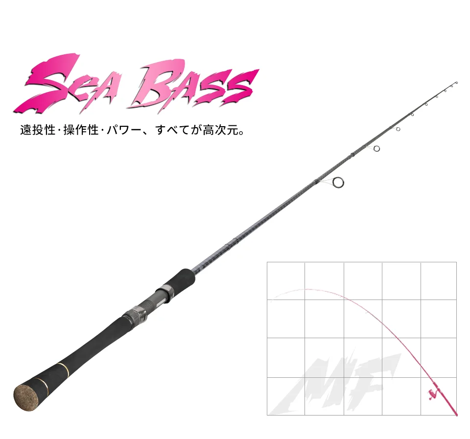 TSURINOYA Long Casting Seabass Rod STRUGGLE MF Action ML M 3.21m 2.92m 2.77m 2.62m 2 Section Spinning Rod Shore Fishing Rod