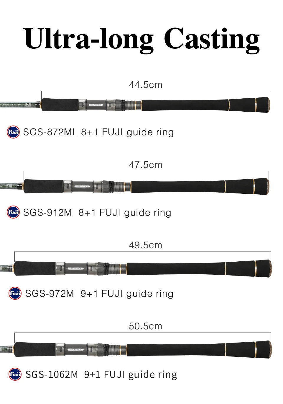 TSURINOYA Long Casting Seabass Rod STRUGGLE MF Action ML M 3.21m 2.92m 2.77m 2.62m 2 Section Spinning Rod Shore Fishing Rod