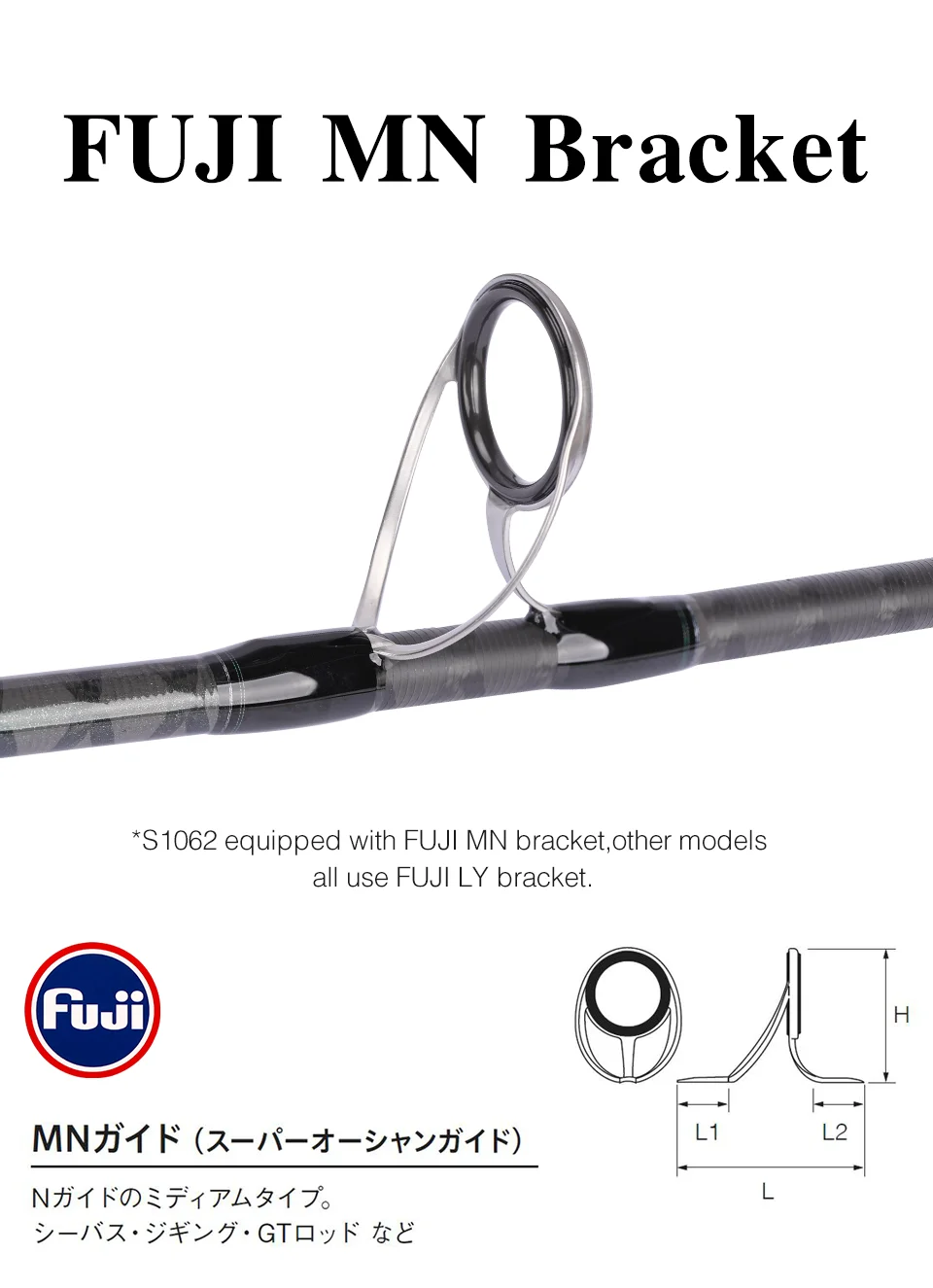 TSURINOYA Long Casting Seabass Rod STRUGGLE MF Action ML M 3.21m 2.92m 2.77m 2.62m 2 Section Spinning Rod Shore Fishing Rod
