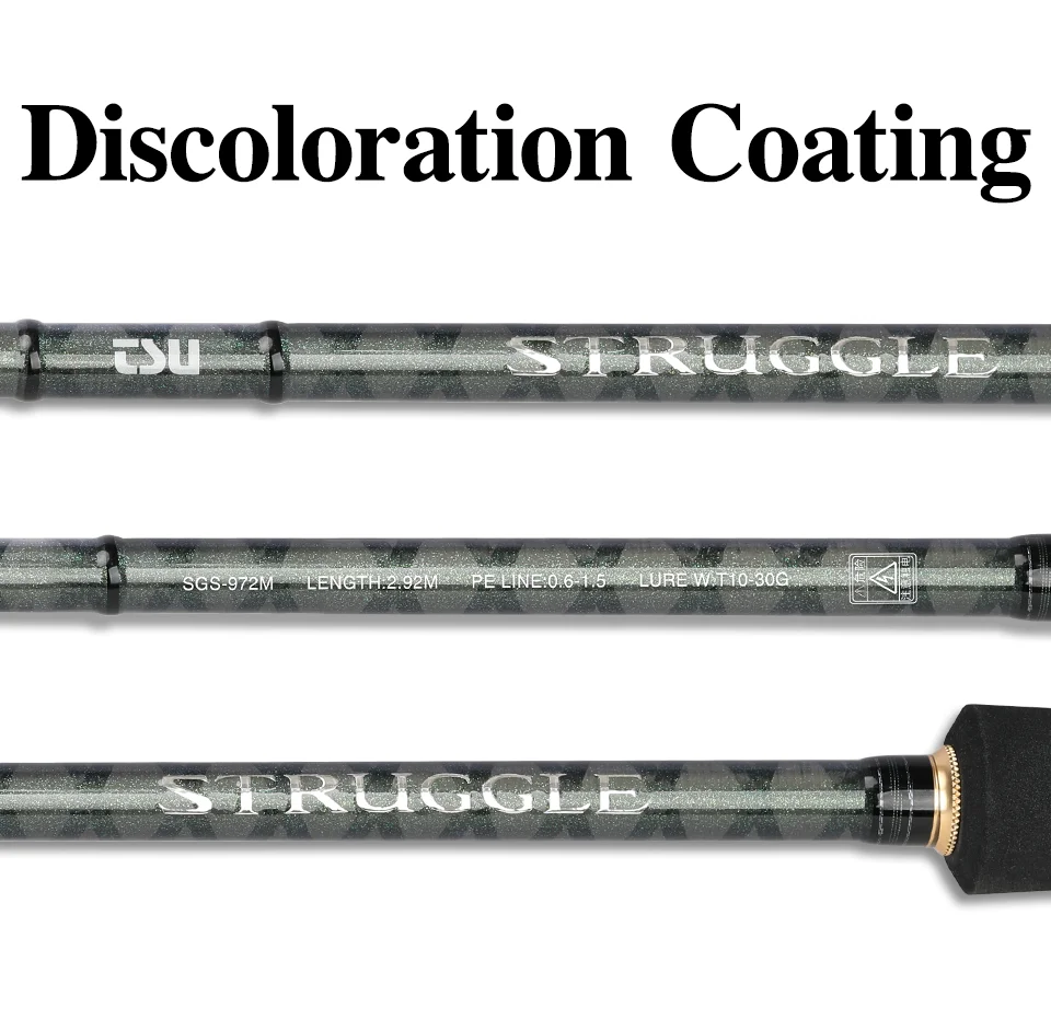 TSURINOYA Long Casting Seabass Rod STRUGGLE MF Action ML M 3.21m 2.92m 2.77m 2.62m 2 Section Spinning Rod Shore Fishing Rod