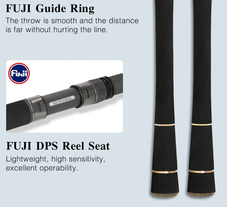TSURINOYA Long Casting Seabass Rod STRUGGLE MF Action ML M 3.21m 2.92m 2.77m 2.62m 2 Section Spinning Rod Shore Fishing Rod