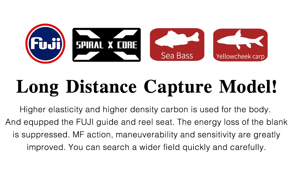 TSURINOYA Long Casting Seabass Rod STRUGGLE MF Action ML M 3.21m 2.92m 2.77m 2.62m 2 Section Spinning Rod Shore Fishing Rod