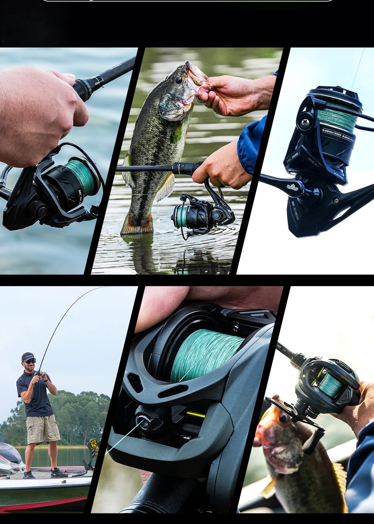 HANDING X4 Braided Fishing Line Super Thin and Strong Fishing Line, HyperOSi® Coating Smooth and Abrasion Resistant Braided Line