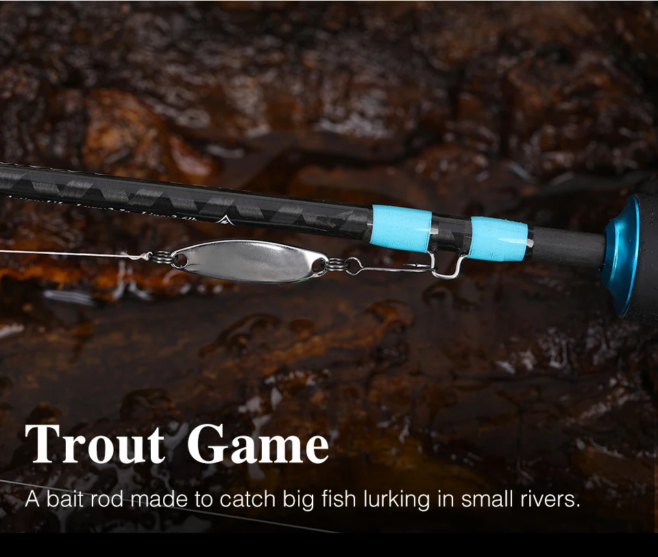 TSURINOYA NEW Casting Spinning Fishing Rod MASTER UL Power 1.4/1.68m FUJI Guide Ring Reel Seat FUJI accessories Trout 2 Sections