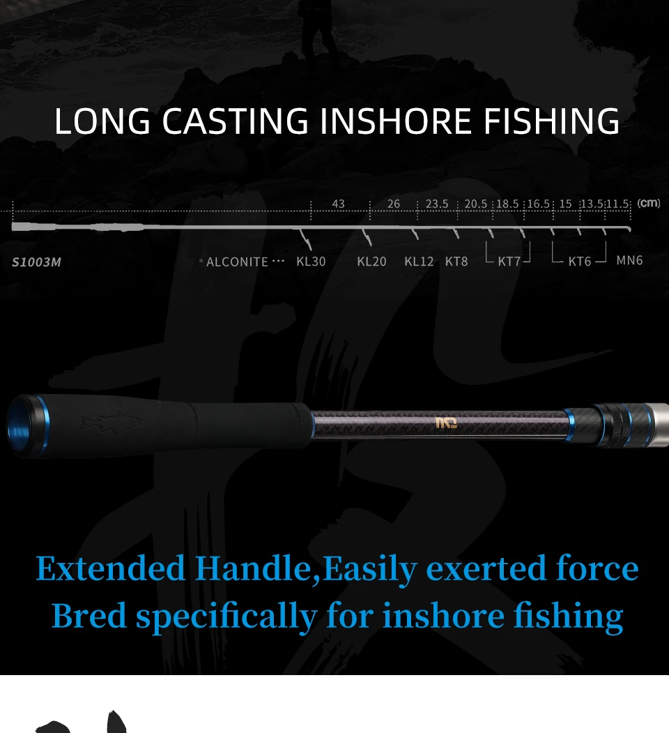 TSURINOYA Long Casting Inshore Spinning Fishing Rod Detective 3.0m 3.3m 3 Section Medium Power FUJI Guide Reel Seat Seabass Rod TSURINOYA Long Casting Inshore Spinning Fishing Rod Detective 3.0m 3.3m 3 Section Medium Power FUJI Guide Reel Seat Seabass Rod