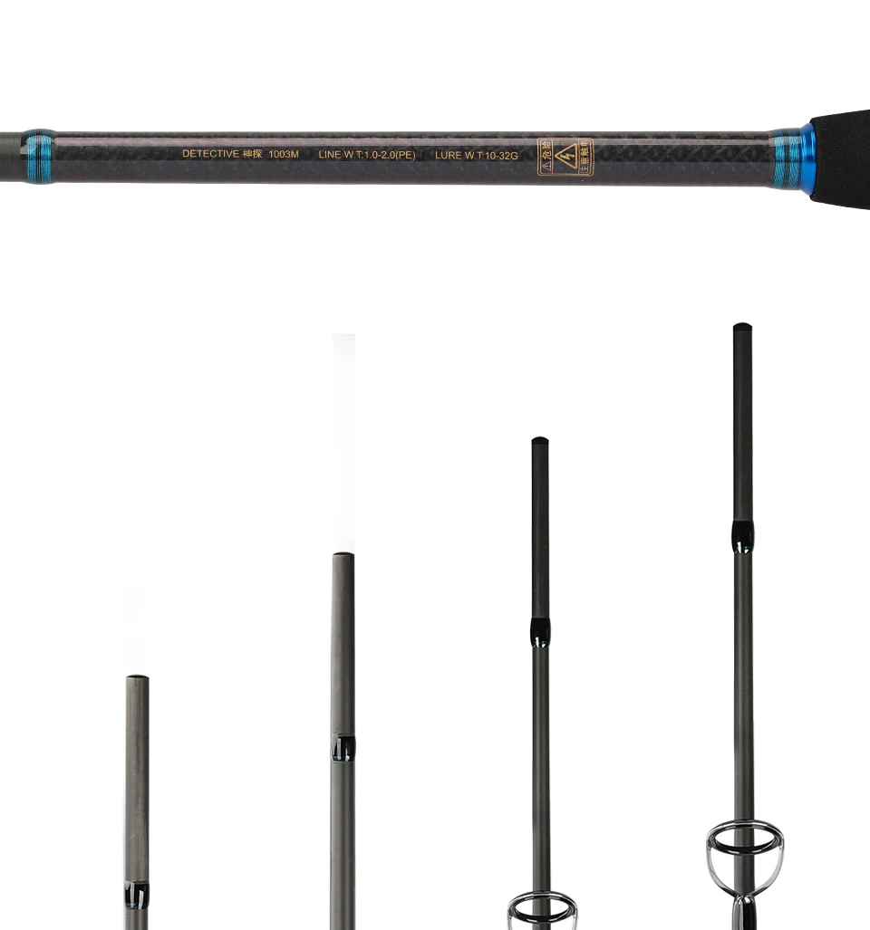 TSURINOYA Long Casting Inshore Spinning Fishing Rod Detective 3.0m 3.3m 3 Section Medium Power FUJI Guide Reel Seat Seabass Rod