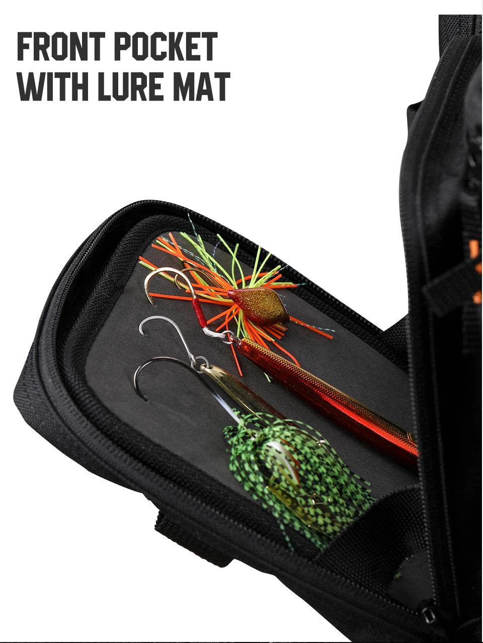TSURINOYA Fishing Bag RX1911 Multifunction  Large Capacity Waterproof Hip Bag Fishing Tackle Pack Outdoor Shoulder Bags