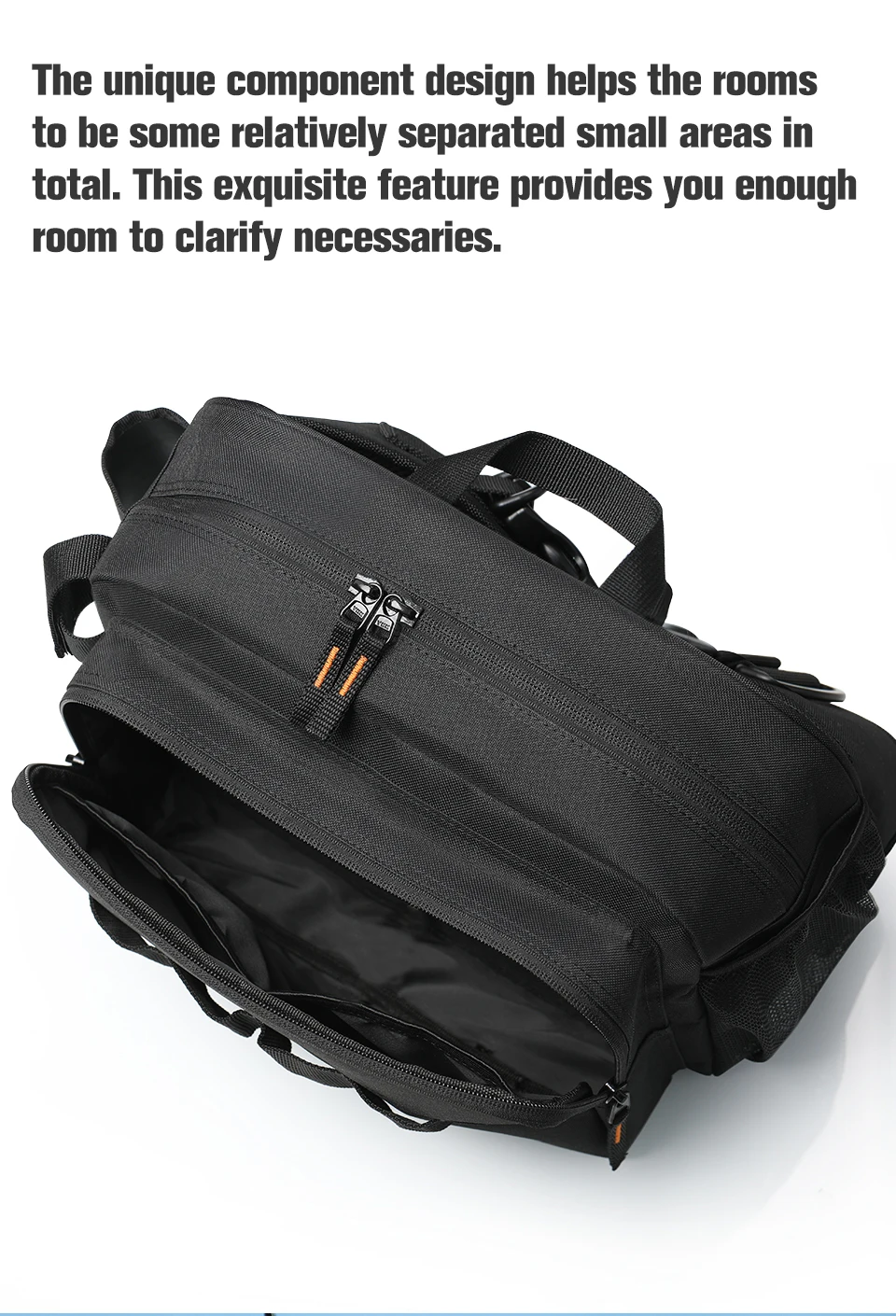 TSURINOYA Multifunctional Portable Fishing Tackle Bag High Capacity Hip Bag Waist Pack Fish Lures Utility Storage Shoulder Bag