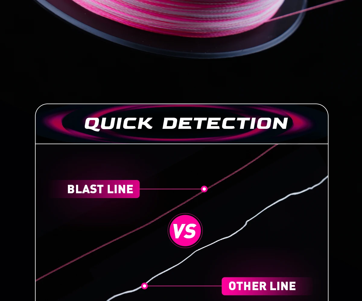 HANDING Blast X4  Braided PE Line 8-60LB Strong Strength Fishing Line Ultra Density and Thin From 0.01mm Braided Fishing Wire