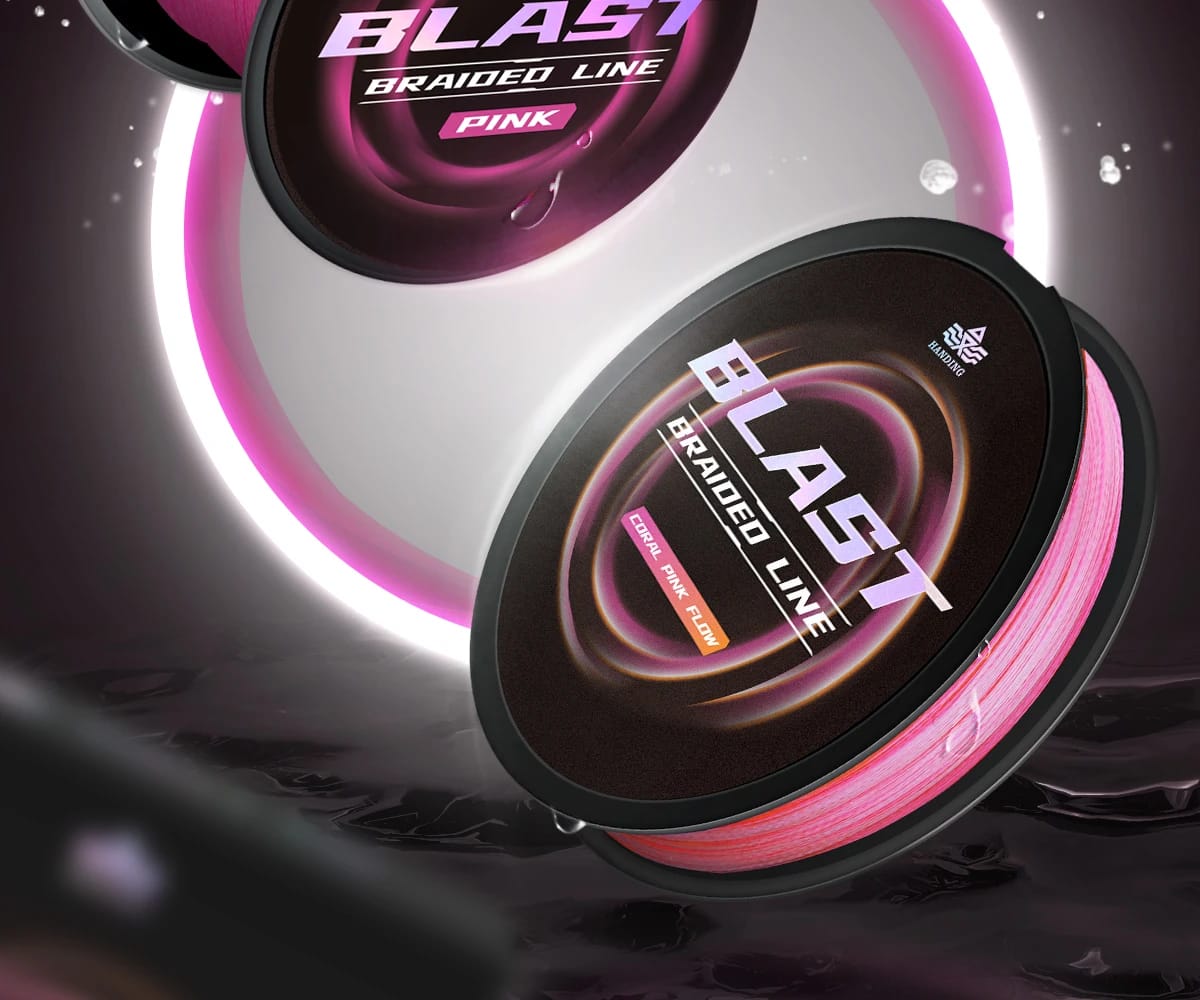 HANDING Blast X4  Braided PE Line 8-60LB Strong Strength Fishing Line Ultra Density and Thin From 0.01mm Braided Fishing Wire