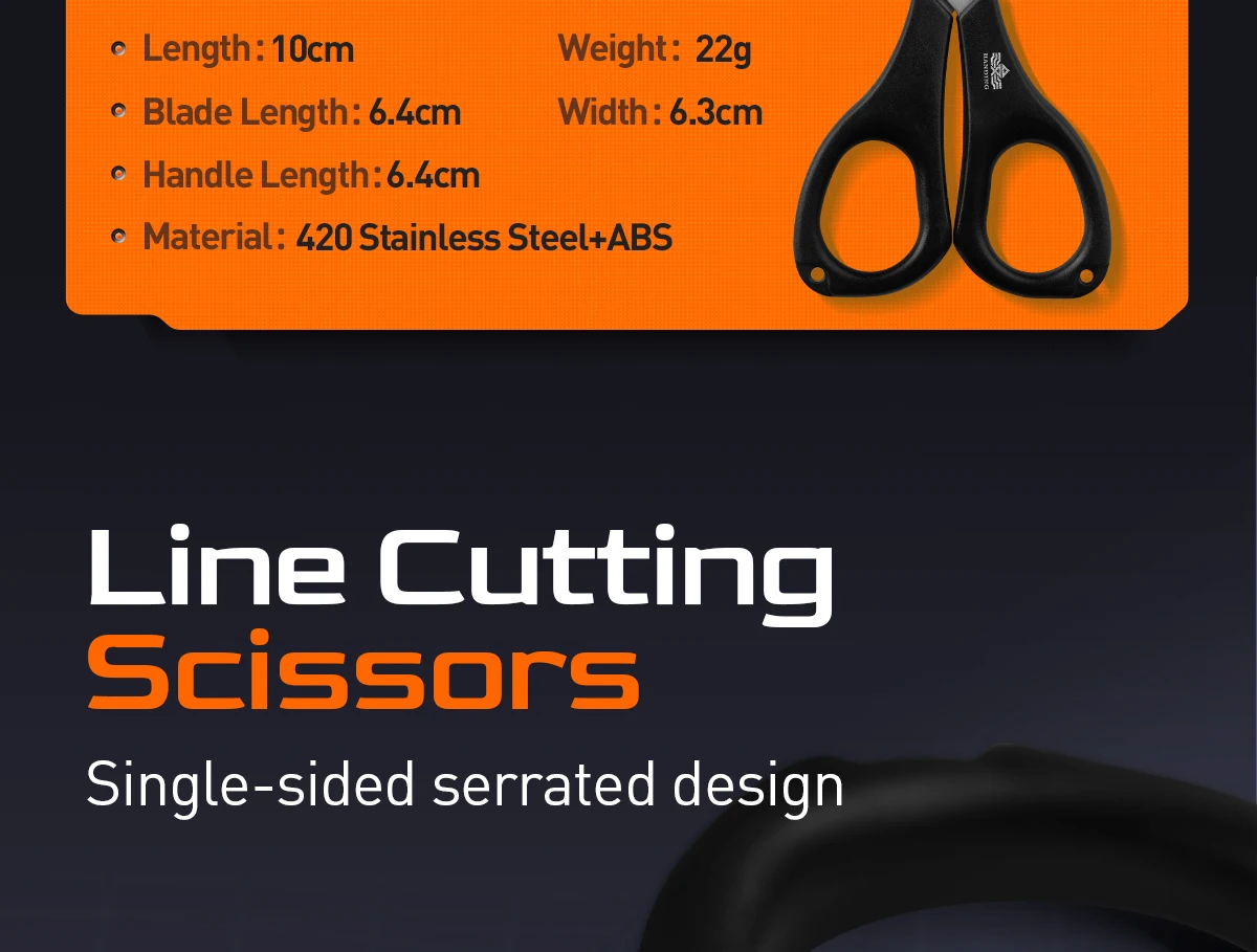 HANDING Fishing Scissors Stainless Steel High Quality Remove Hook and Cut Fishing Ling Easy to Carry Fishinig Tools Accessory